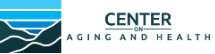 center on aging and health logo